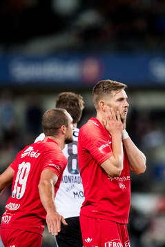 Gilli Rólantsson of Brann reacts