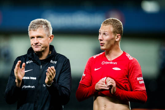 Lars Arne Nilsen, head coach of Brann, and Kristoffer
