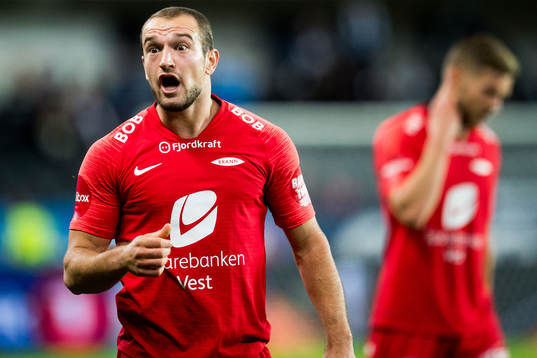Veton Berisha of Brann reacts
