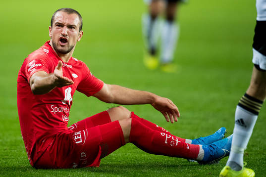 Veton Berisha of Brann reacts