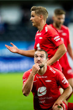 Veton Berisha of Brann reacts