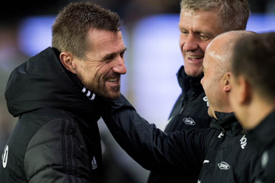 Eirik Horneland, head coach of Rosenborg, and Lars Arne