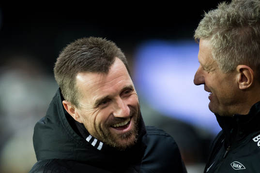 Eirik Horneland, head coach of Rosenborg, and Lars Arne