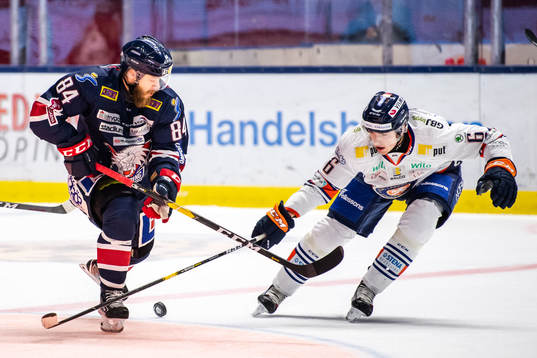 Linköpings Jimmy Andersson och Växjös Linus Högberg