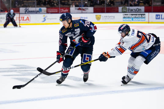 Linköpings Nick Sörensen och Växjös Roman Horak