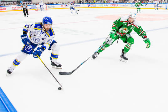 Leksands André Hult och Rögles Kodie Curran