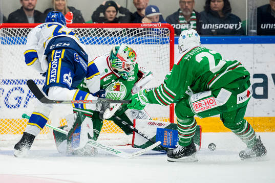 Leksands Sebastian Wännström gör 3-3 bakom Rögles
