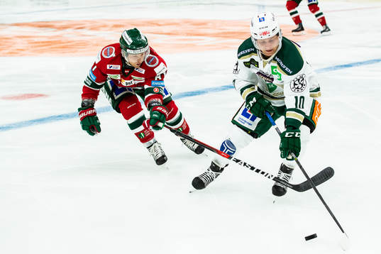 Frölundas Ryan Lasch och Färjestads Marcus Nilsson