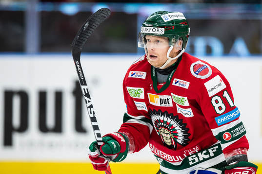 Frölundas Ryan Lasch jublar