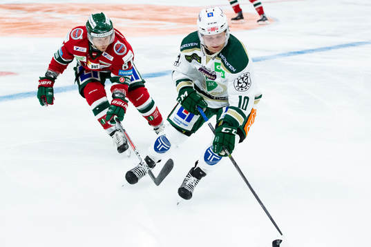 Frölundas Ryan Lasch och Färjestads Marcus Nilsson