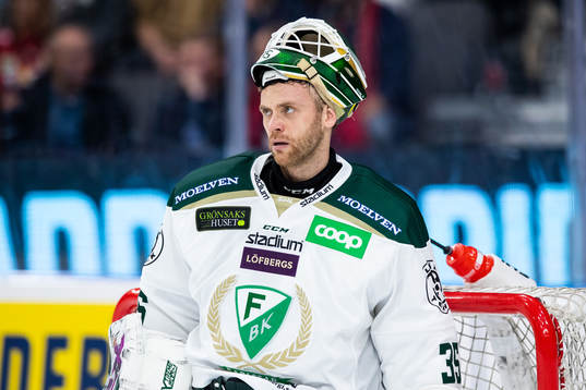 Färjestads målvakt Markus Svensson