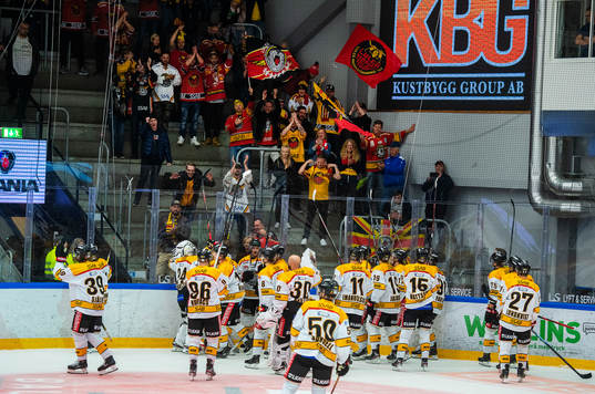 Luleås spelare jublar