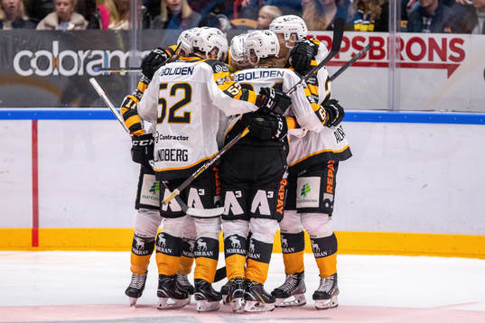 Spelare ur Skellefteå jublar