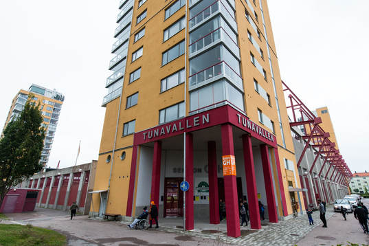 Exteriör av Tunavallen