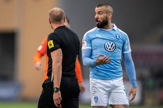 Malmö FFs Guillermo Molins reagerar på ett domslut
