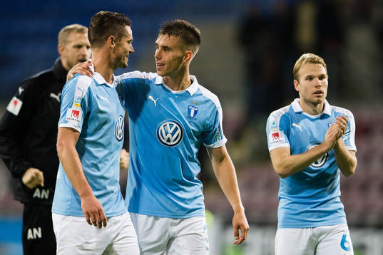 Malmö FFs Markus Rosenberg, Jonas Knudsen och Oscar