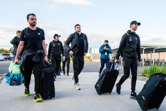 Kristoffer Hay  of Aalesund arrives