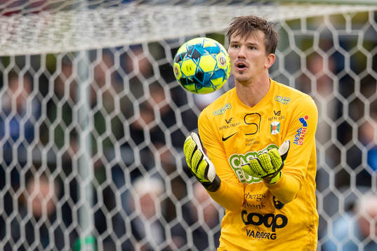 Varbergs målvakt August Strömberg