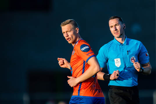 Peter Orry Larsen of Aalesund and Marius Hansen Grøtta,