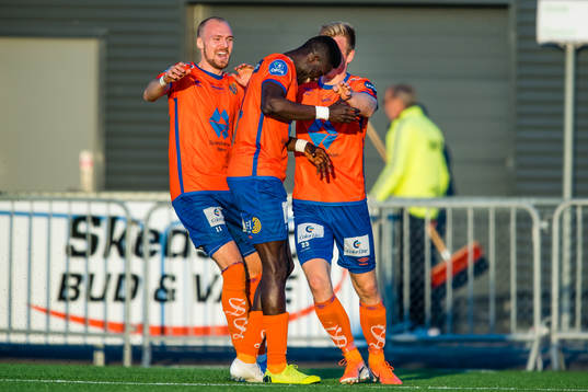 Pape Habib Gueye of Aalesund celebrates
