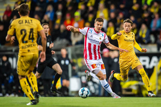 Jostein Gundersen of Tromsø and Patrick Berg of Bodø/Glimt