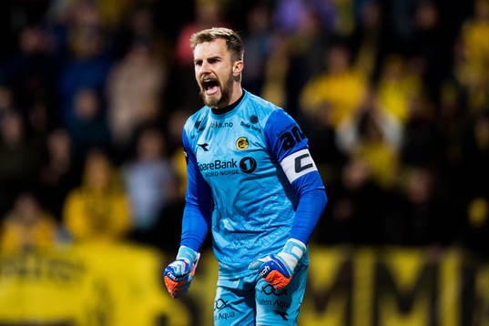 Goalkeeper Ricardo Friedrich of Bodø/Glimt reacts