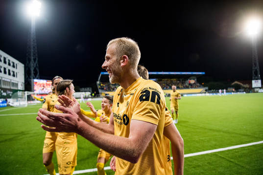 Vegard Leikvoll Moberg of Bodø/Glimt celebrates