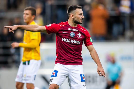 IFK Norrköpings Sead Haksabanovic reagerar