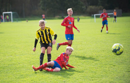 i matchen för pojkar födda 2005 mellan IFK Hässleholm