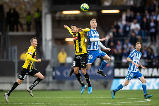 Häckens Ahmed Yasin och IFK Göteborgs Victor Wernersson