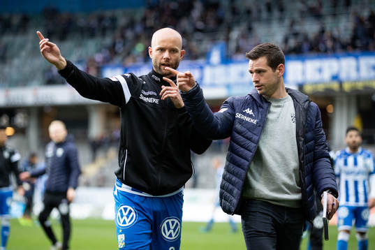 IFK Göteborgs Robin Söder och assisterande tränare