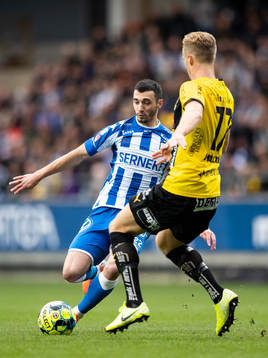 IFK Göteborgs Giorgi Kharaishvili mot Häckens Gustav