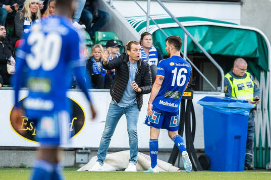 Sundsvalls tränare Tony Gustavsson och Carlos Gracia