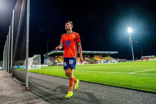 Kristoffer Hay  of Aalesund looks dejected