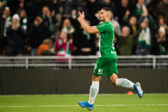 Hammarbys Vladimir Rodic jublar