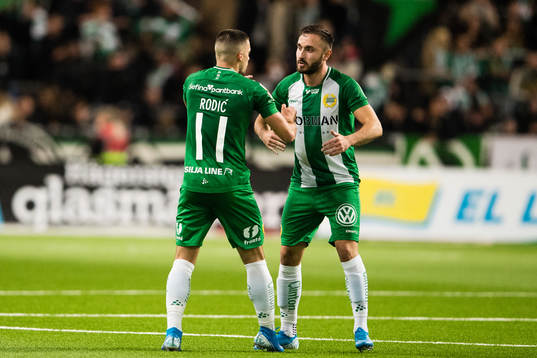 Hammarbys Vladimir Rodic jublar