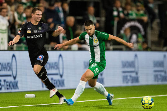 Örebros Johan Bertilsson och Hammarbys Vladimir Rodic
