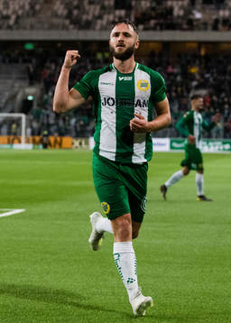 Hammarbys Mats Solheim jublar