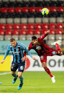 Djurgårdens Jesper Karlström och Östersunds Rewan Amin