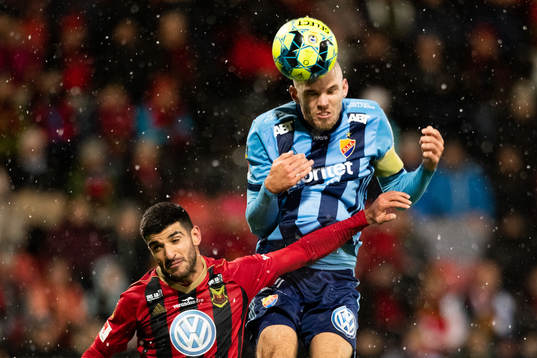Östersunds Rewan Amin och Djurgårdens Marcus Danielson