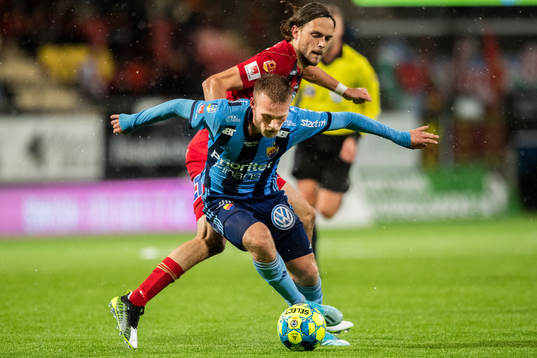 Djurgårdens Nicklas Bärkroth och Östersunds Tom