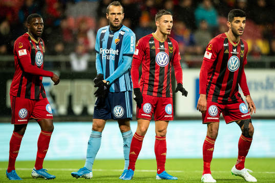 Djurgårdens Emir Kujovic Östersunds Felix Hörberg