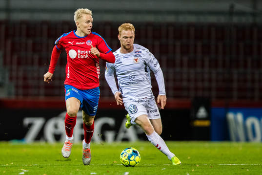Helsingborgs Daniel Hafsteinsson och Kalmars Nils Fröling