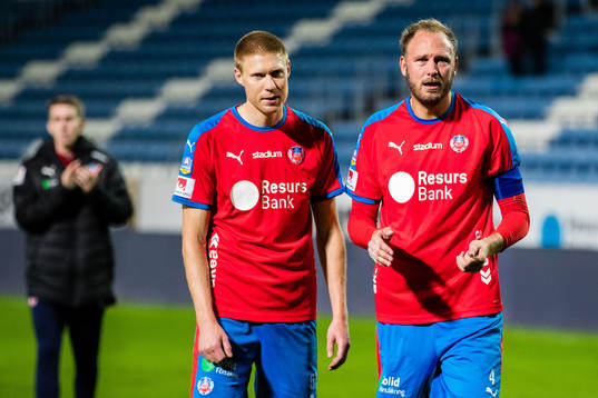 Helsingborgs Markus Holgersson och Andreas Granqvist