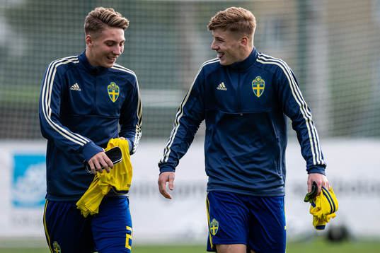 Sveriges Casper Nilsson och Markus Björkqvist