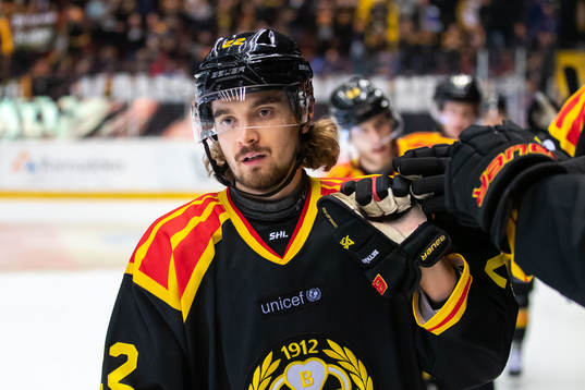 Brynäs Adam Brodecki jublar