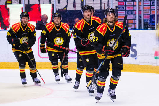 Brynäs Adam Brodecki jublar