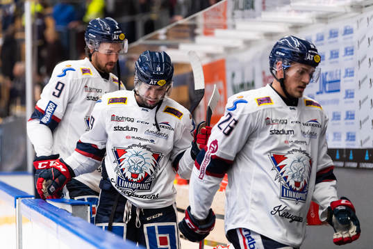 Linköpings Mikael Frycklund, Joe Whitney och Hampus