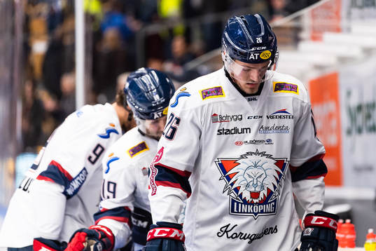 Linköpings Hampus Larsson deppar