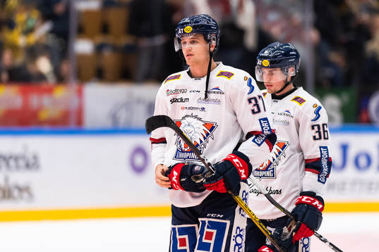 Linköpings Adam Ginning och Filip Karlsson deppar